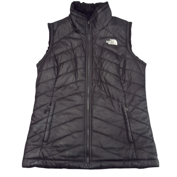 The North Face Women's Black Quilted Reversible Vest Size Small - Picture 1 of 6